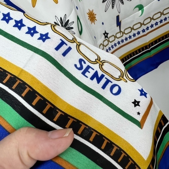 Ti Sento Milano colorful scarf OS - Picture 3 of 8